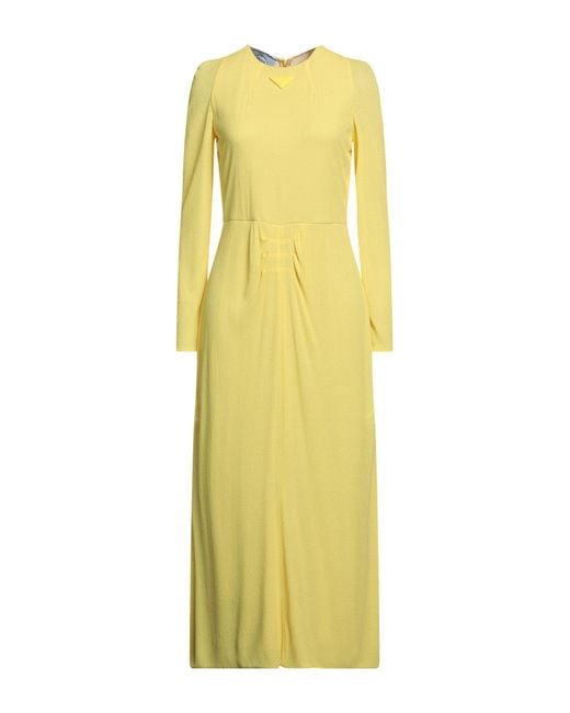 Prada Yellow Maxi-Kleid