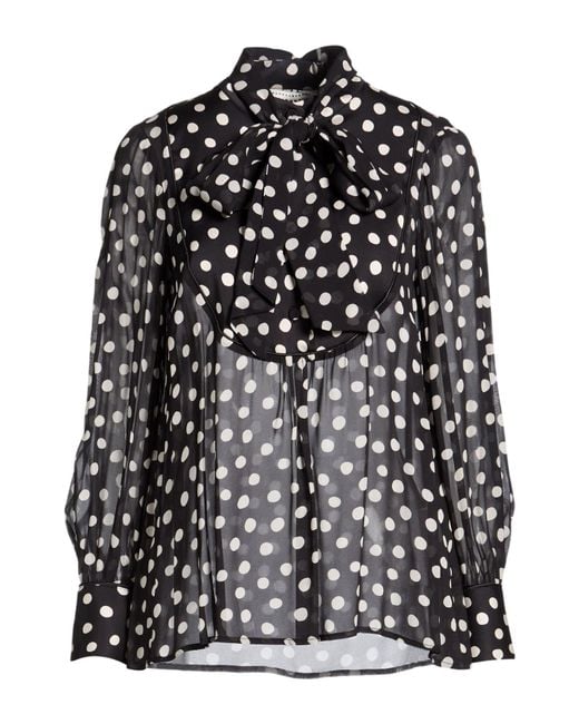 Shirtaporter Black Shirt Viscose, Elastane