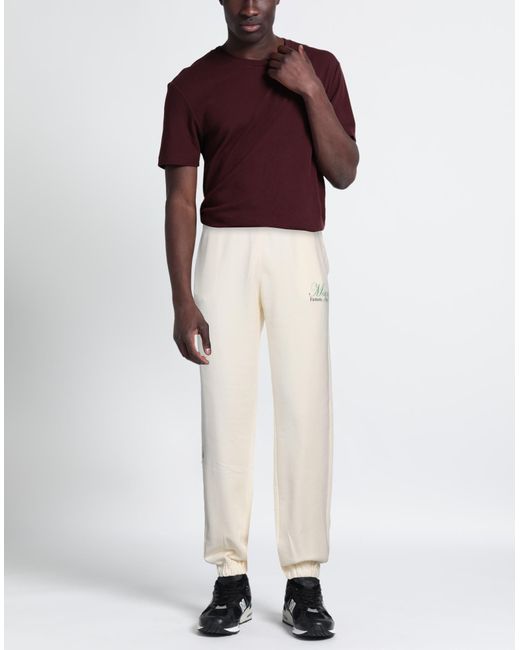 MSGM White Trouser for men