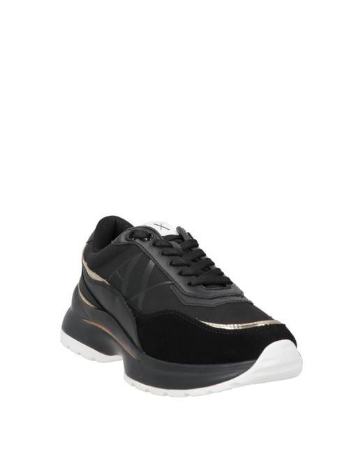 ARMANI EXCHANGE Black Trainers