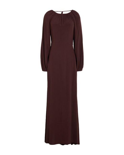Semicouture Purple Maxi Dress