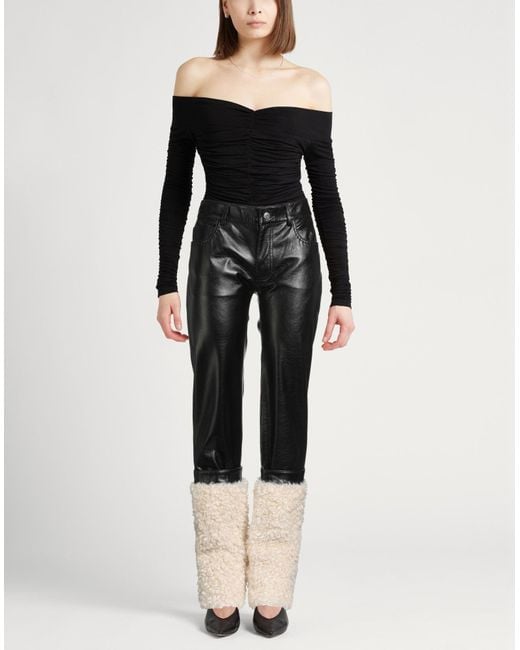 Coperni Black Pants Polyester, Polyurethane