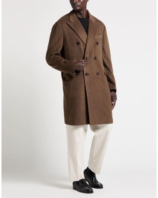 Boglioli Brown Coat Cashmere for men