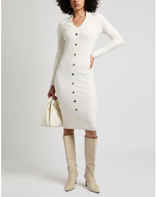 Liu Jo White Midi Dress