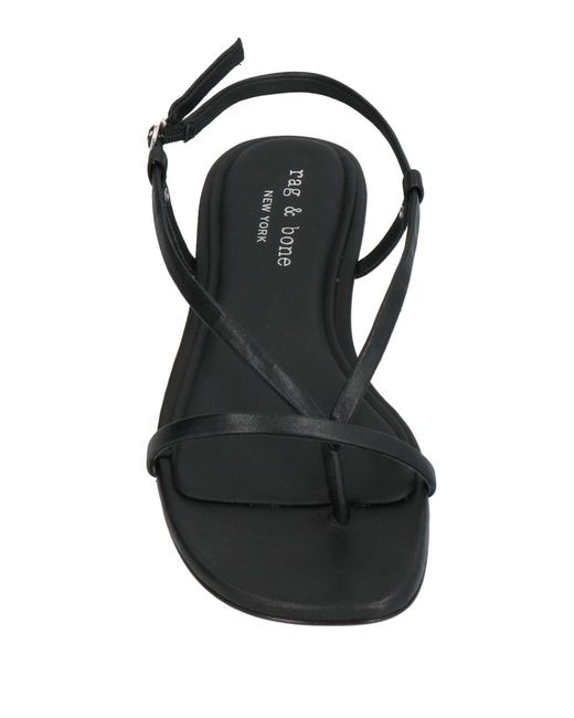 Rag & Bone Black Thong Sandal