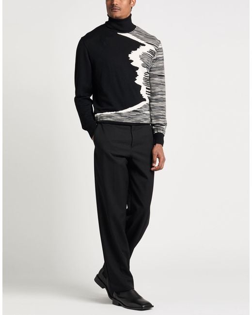 Fendi Black Pants Virgin Wool for men
