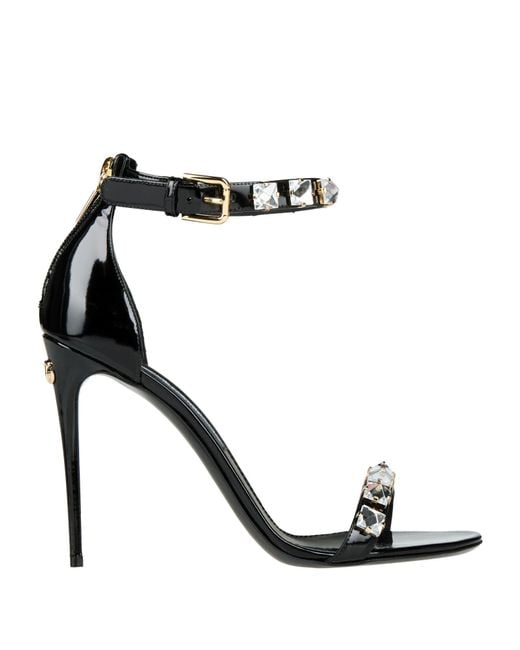 Dolce & Gabbana Black Sandale