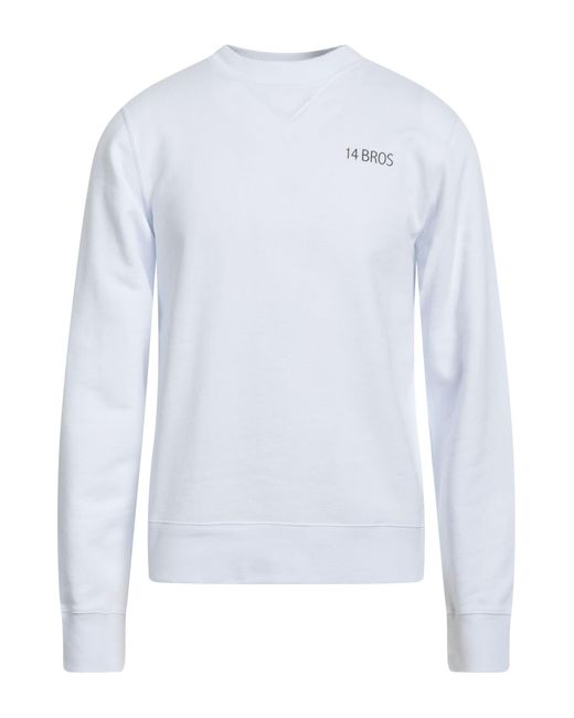14 Bros White Sweatshirt for men
