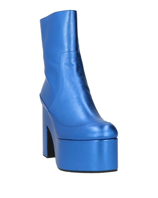 Dries Van Noten Blue Ankle Boots