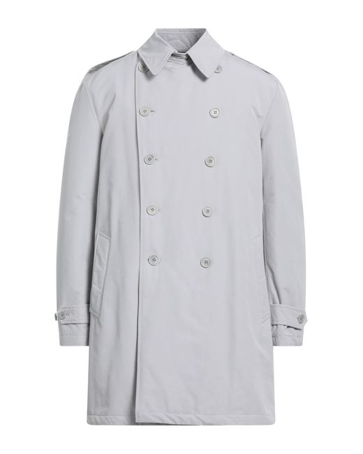 Aspesi Gray Overcoat & Trench Coat for men