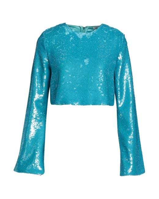 Ganni Blue Top