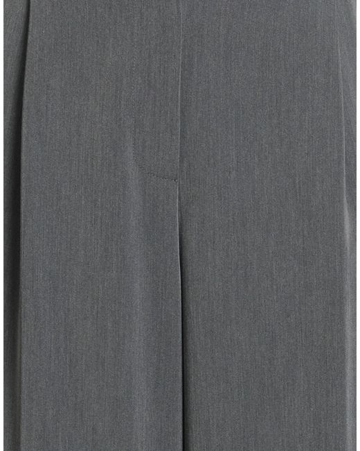 Patrizia Pepe Gray Pants Polyester, Viscose, Elastane