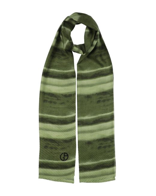 Giorgio Armani Green Scarf for men