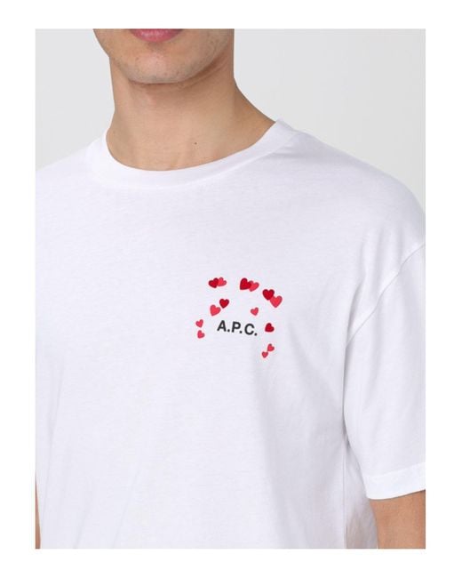 A.P.C. T-shirts in White für Herren