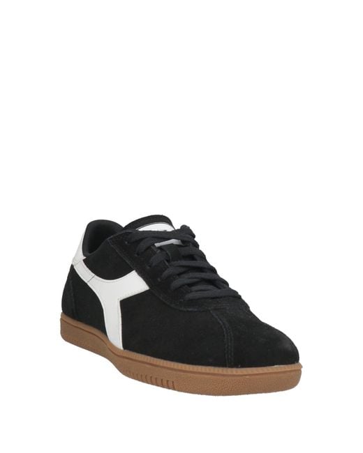 Diadora Black Sneakers Leather for men