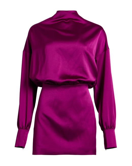 ANDAMANE Purple Mini Dress Polyester