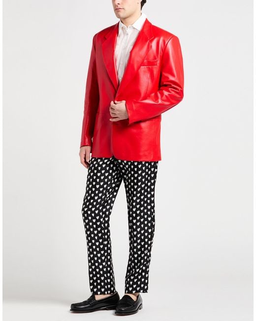 Marni Red Blazer Lambskin for men
