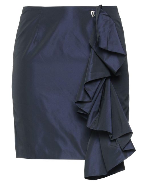 John Galliano Blue Mini Skirt