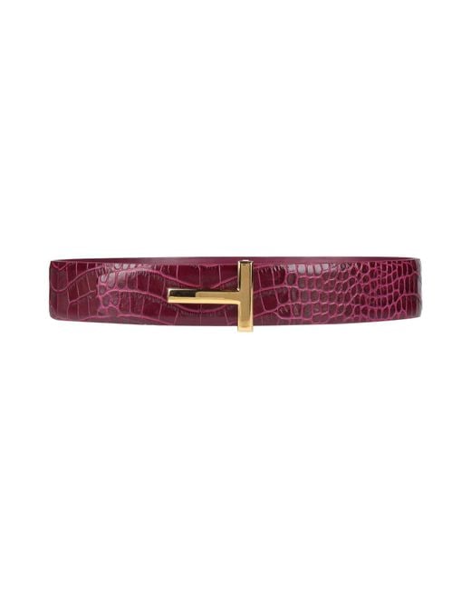 Tom Ford Purple Belt Leather