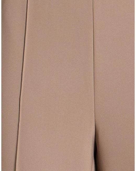Cambio Natural Taupe Pants Polyester, Polyurethane