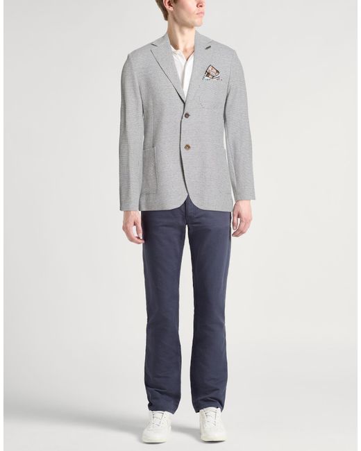 Bob Gray Blazer Cotton, Polyester, Viscose, Linen, Elastane for men