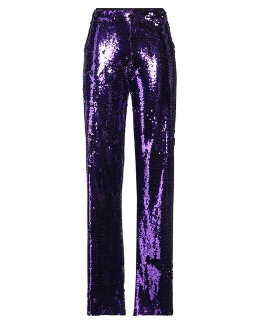 Gaelle Paris Blue Pants Polyester, Elastane
