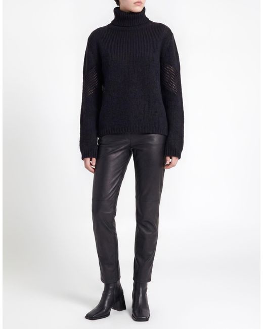 Our Legacy Black Charcoal Turtleneck Merino Wool