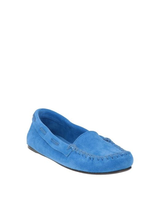 The Row Blue Azure Loafers Lambskin