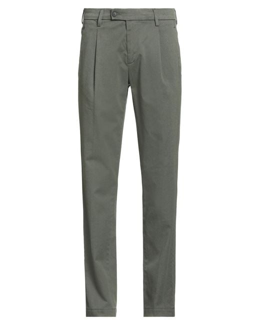 BRO-SHIP Gray Pants Cotton, Polyester, Elastane for men