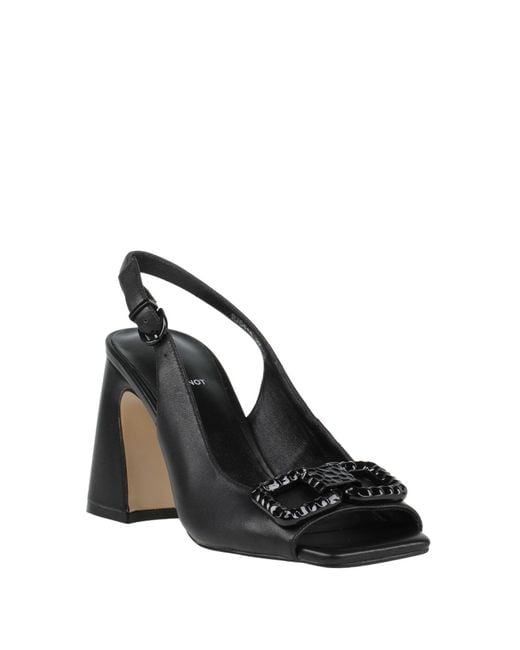 Jeannot Black Sandals Leather