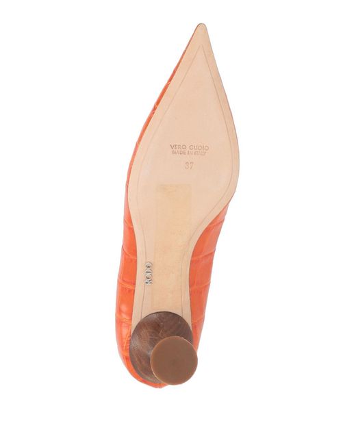 Rodo Red Pumps Leather