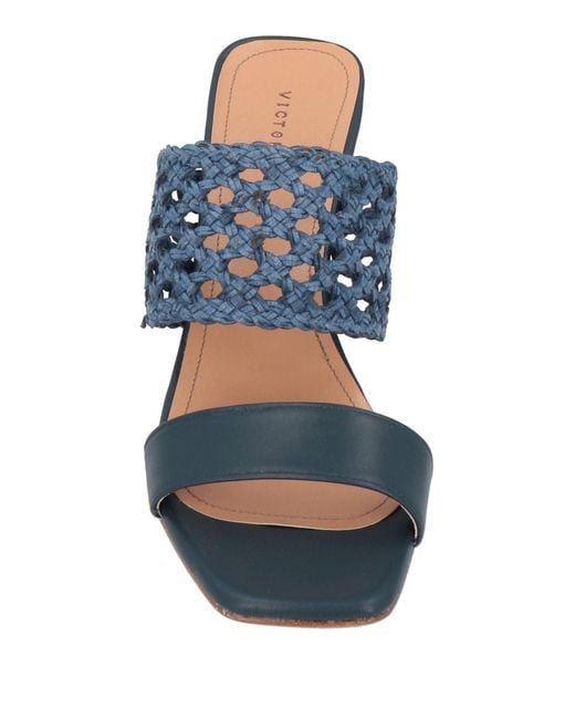 VICTORIA PETRA Blue Sandals