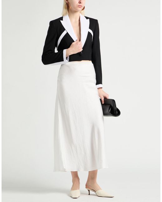Sandro White Midi Skirt