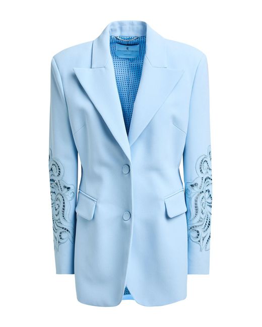 Ermanno Scervino Blue Sky Blazer Viscose, Acetate, Polyester