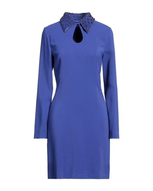 Alberta Ferretti Blue Mini Dress