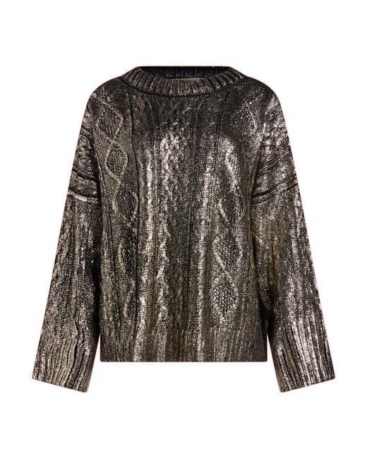 Pullover Carla G de color Metallic