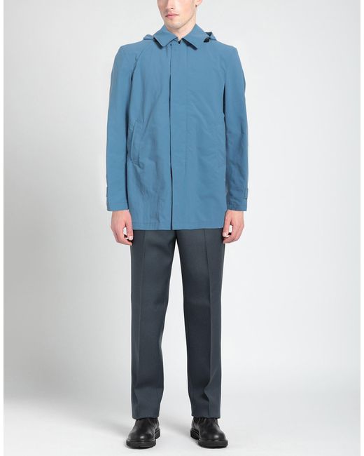 Herno Blue Overcoat for men