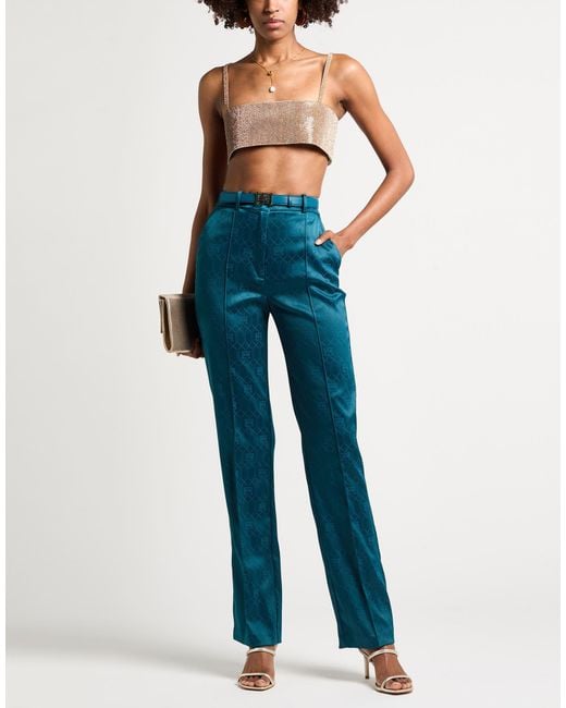 Elisabetta Franchi Blue Pants
