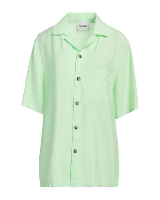 Nanushka Green Shirt Modal, Polyester