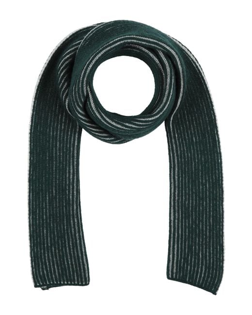 Zanone Green Scarf Virgin Wool for men