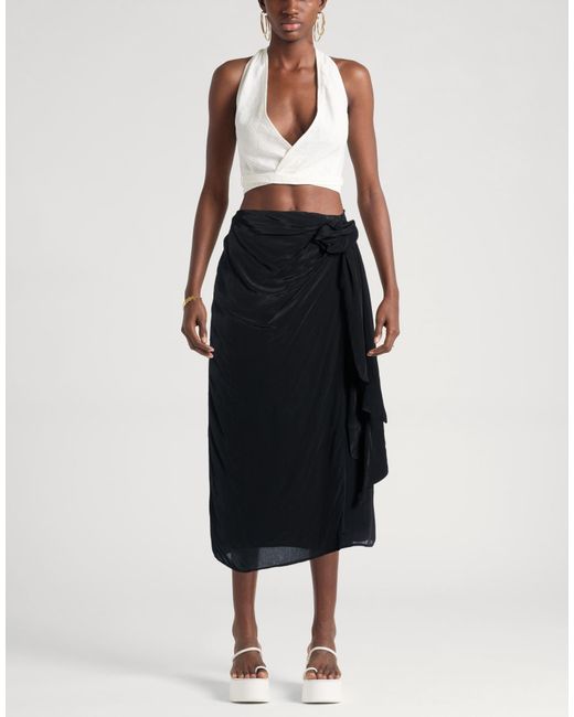 Farm Rio Black Midi Skirts