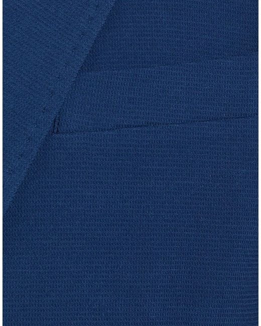 Squad² Blue Suit Polyester, Viscose, Elastane for men