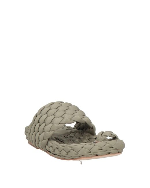 Paloma Barceló Green Thong Sandal
