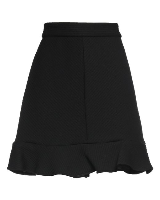 MSGM Black Mini Skirt