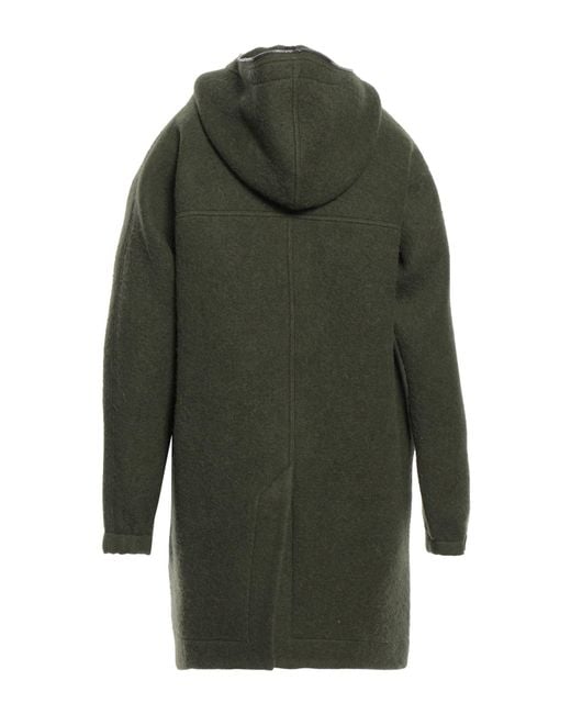 Rick Owens Green Coat for men