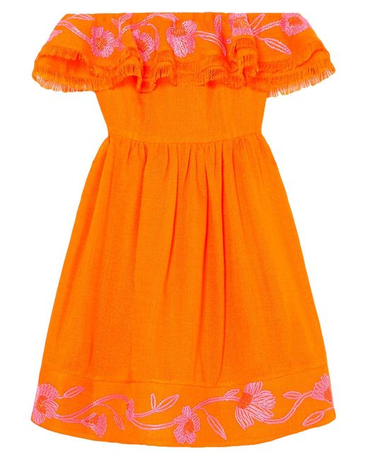 Mary Katrantzou Orange Mini Dress