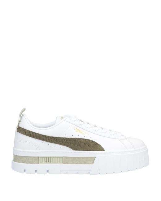 jd puma white trainers