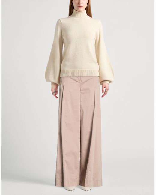 Alberta Ferretti Natural Pants
