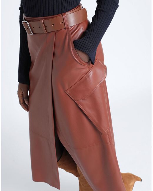 MAX&Co. Brown Midi Skirt