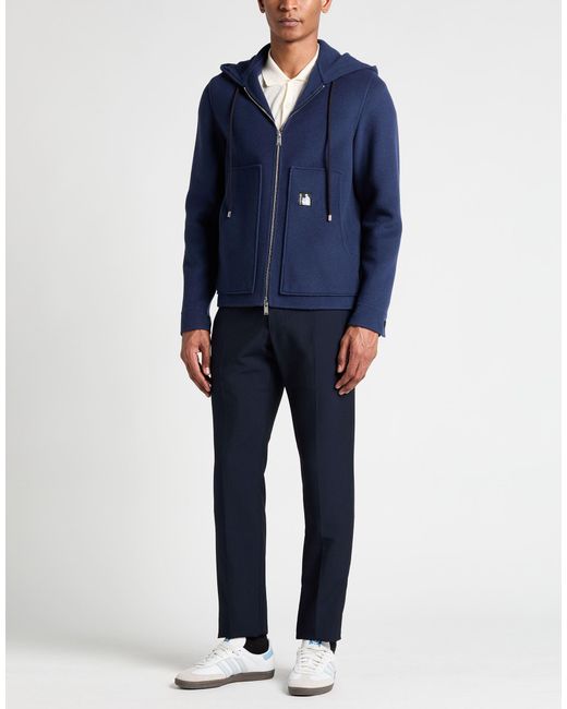 Lanvin Blue Jacket Wool, Cashmere for men